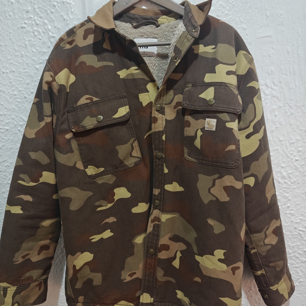 Artizia TNW Camouflage Jacket with Sherpa Lining